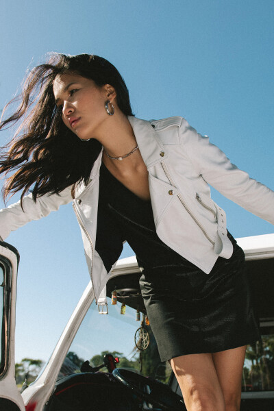 CHAQUETA CORA BLANCO