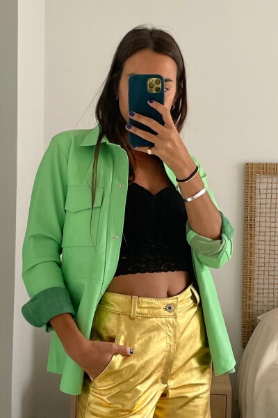 CAMISA KUBA PISTACHO